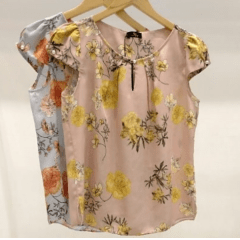Blusa Floral Crepe